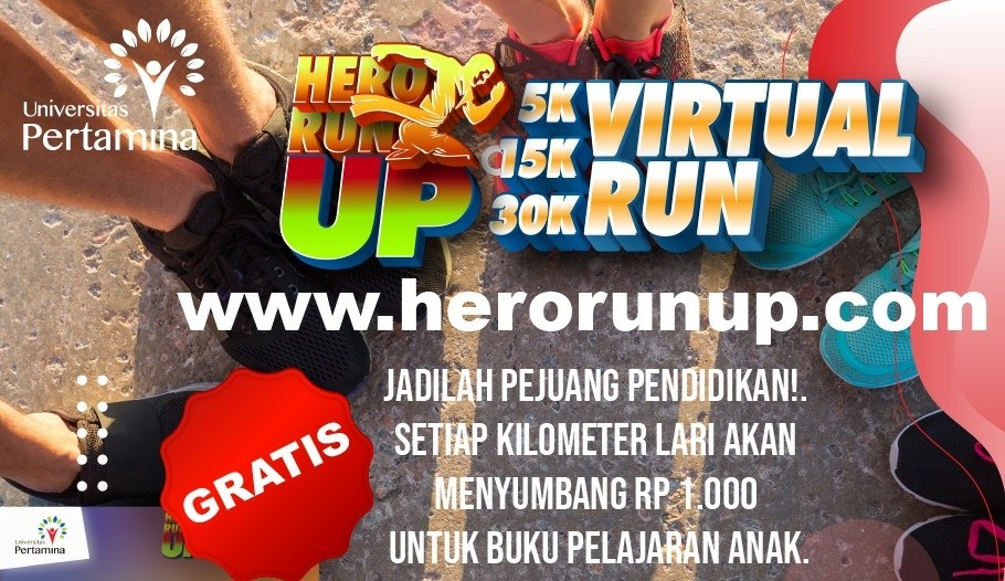 Peringati Hari Pahlawan Nasional, Universitas Pertamina Gelar Hero Run UP Virtual Run 2020